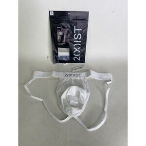 2xist Sexy Sliq Ultra Low Rise Jock Strap Bright White Jockstrap Mens Size S